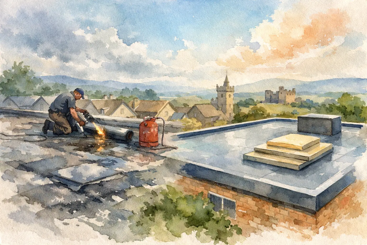 Flat Roof Repairs vs Replacement in Falkirk